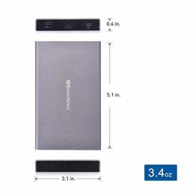 img 1 attached to 🔌 Корпус для жесткого диска Cable Matters Premium Aluminum 10Gbps Gen 2 USB C для SSD/HDD 2,5 дюйма - совместим с портом Thunderbolt 4 / USB4 / Thunderbolt 3 для MacBook.