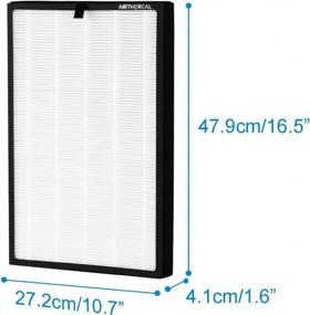 img 1 attached to Airthereal Replacement True HEPA Filter For Pure Morning APH260 Air Purifier (2-Pack)