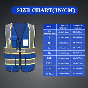 img 2 attached to 2-Tone High Visibility Reflective Safety Vest For Women Men With Pockets Zipper (11 Colors Available)