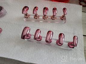 img 7 attached to Зеркальная пудра для ногтей из розового золота с блестками и хромированным украшением - Solid Pigment Art