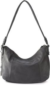 img 3 attached to Sak Sequoia Leather Small Black Women's Handbags & Wallets - Hobo Bags