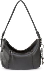 img 4 attached to Sak Sequoia Leather Small Black Women's Handbags & Wallets - Hobo Bags