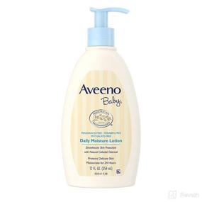 img 4 attached to 👶 Fragrance-Free Aveeno Baby Moisture Lotion for Nourishing Skin Care