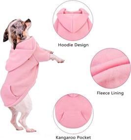 img 1 attached to 🐶 Stay Warm and Stylish with Pedgot 3 Pack Winter Dog Clothes Set: Hoodies, Knitwear Sweater, and Fleece Vest - Perfect Large Dog Outfit with Pocket and Cozy Pullover Dog Coat