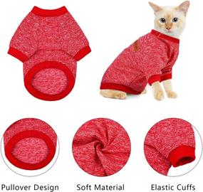 img 3 attached to 🐶 Stay Warm and Stylish with Pedgot 3 Pack Winter Dog Clothes Set: Hoodies, Knitwear Sweater, and Fleece Vest - Perfect Large Dog Outfit with Pocket and Cozy Pullover Dog Coat