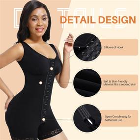 img 1 attached to FeelinGirl Womens Control Shapewear Bodysuits - Enhance Your Silhouette with Stylish Lingerie and Sleepwear