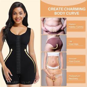 img 2 attached to FeelinGirl Womens Control Shapewear Bodysuits - Enhance Your Silhouette with Stylish Lingerie and Sleepwear
