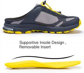 img 2 attached to Unisex Slip-On Garden Clogs: FITORY Men'S / Women'S Sneakers And Sandals With Indoor/Outdoor Slides For Casual Wear