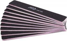 img 1 attached to 50-Pack PANA Jumbo Double-Sided Emery Nail File For Manicure And Pedicure - Black (Grit 100/100) - Perfect For Natural And Acrylic Nails
