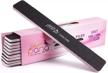 50-pack pana jumbo double-sided emery nail file for manicure and pedicure - black (grit 100/100) - perfect for natural and acrylic nails logo