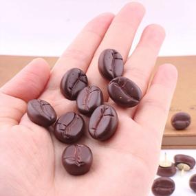 img 2 attached to Decorative Plastic Coffee Bean Push Pins - 20 Count, Ornerx
