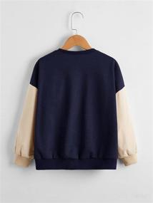 img 3 attached to SOLY HUX Pullover Sweatshirt Colorblock Apparel & Accessories Baby Girls : Clothing