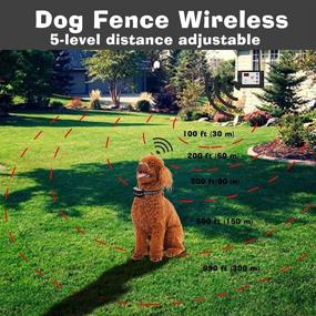 img 3 attached to 🐕 Smoostart Wireless Pet Containment System: Keep Your Dogs Secure in Your Yard with Waterproof Receiver Training Collar