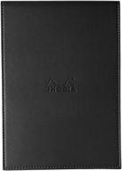 крышка блокнота rhodia epure black и квадратный линейчатый блокнот - размер 155 x 223 mm логотип