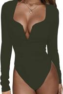 tileewon womens elastic bodysuit jumpsuit women's clothing ~ bodysuits логотип