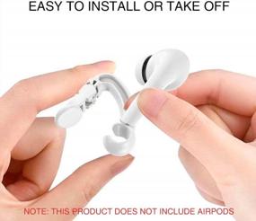 img 1 attached to ICARERSPACE Ear Hooks Compatible With Apple AirPods 1, 2, 3 And Pro, Anti Lost Sports AirPods Ear Hooks For Apple AirPods 1, 2,3 And Pro - White