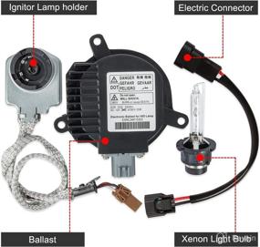 img 2 attached to 28474-8991A Infiniti G37 Headlight Ballast HID Xenon Control Unit with Igniter D2S Bulb - Compatible with G35, M35, M37, M56, FX35, EX35, FX37, FX50, FX45, QX56, QX70 and Nissan Altima Maxima - Replace 28474-89904