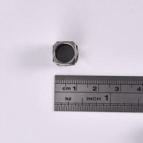 img 3 attached to Набор из 5 масонских муранских бусин для изготовления европейских браслетов и змеиных цепочек - размер 8 мм
