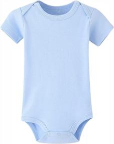 img 3 attached to Enfants Chéris Baby Bodysuit Short Sleeve Onsies Newborn-24 Months Pack Of 3