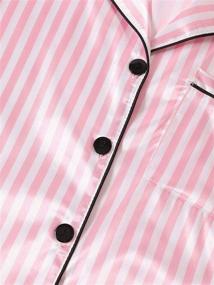 img 2 attached to LYANER Womens Striped Pajamas Sleepwear Women's Clothing : Lingerie, Sleep & Lounge
