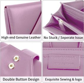 img 1 attached to Pearl Angeli Genuine Leather Organizer Women's Handbags & Wallets - Wallets