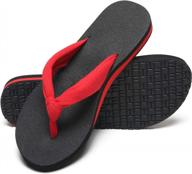 women's comfortable cloth strap flip flops w/ arch support by maiitrip логотип