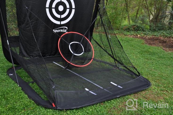 img 1 attached to XL Pro Golf Chipping Net By Spornia - Practice Target Nets For Outdoor/Indoor Golfing & Backyard Hitting Games, Ideal For Men, Women, And Kids review by Anthony Watkins