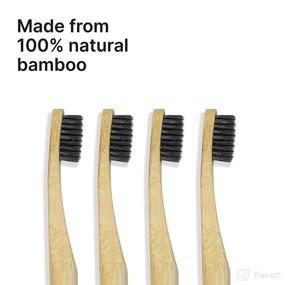 img 3 attached to 🌿 Eco-Friendly Multicoloured Biodegradable Charcoal Toothbrush - Enhance your Oral Care Routine