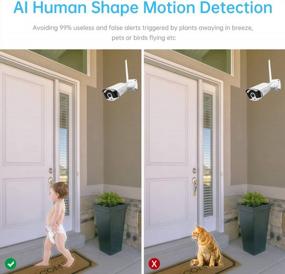 img 2 attached to Protect Your Property With JOOAN 3MP Wireless Security Camera System With Audio And AI Human Detection