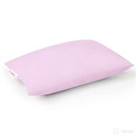 👶 small pink kids pillow - pro goleem 10’’x6’’x2.5’’ tiny pillow with name tag for sleeping and traveling - mini pillow for little babies - neck nap lumbar pillow логотип