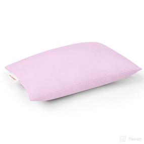 img 4 attached to 👶 Small Pink Kids Pillow - Pro Goleem 10’’x6’’x2.5’’ Tiny Pillow with Name Tag for Sleeping and Traveling - Mini Pillow for Little Babies - Neck Nap Lumbar Pillow