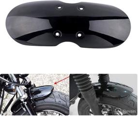 img 4 attached to 🏍️ Upgrade Your Triumph Bonneville T100: H RUO Motorcycle Short Front Fender Mudguard for 2001-2016 Scrambler & Thruxton 900