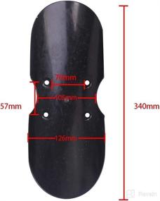 img 1 attached to 🏍️ Upgrade Your Triumph Bonneville T100: H RUO Motorcycle Short Front Fender Mudguard for 2001-2016 Scrambler & Thruxton 900