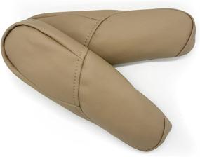 img 1 attached to 🔥 High-Quality Beige Leather Armrest Cover for Honda CR-V 07 08 09 - Enhance Comfort and Style!