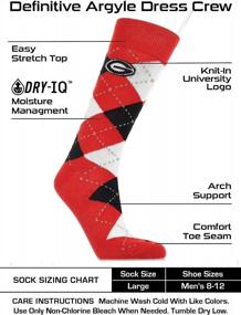img 1 attached to Show Your Team Spirit With TCK Georgia Bulldogs Argyle Dress Socks: Perfect For NCAA Fans!