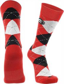 img 3 attached to Show Your Team Spirit With TCK Georgia Bulldogs Argyle Dress Socks: Perfect For NCAA Fans!