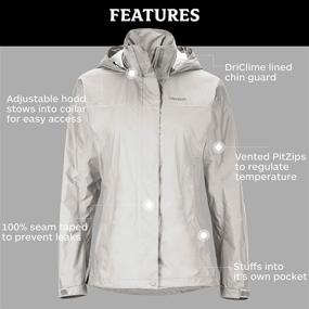 img 1 attached to Marmot PreCip Lightweight Waterproof Lithium Women's Clothing ~ Coats, Jackets & Vests