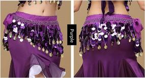 img 2 attached to Sparkling Hip Scarf With Coins And Sequins For Women'S Belly Dance Performance By ROPALIA