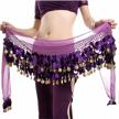 sparkling hip scarf with coins and sequins for women's belly dance performance by ropalia logo