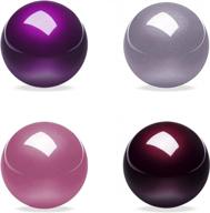 perixx peripro-303 x4a trackball with 1.34-inch replacement ball for perimice and m570 - 4-in-1 multi-color trackball in red, purple, pink, and lavender with stylish storage box логотип