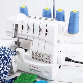 img 3 attached to Get Perfect Serger Stitches With Threadart Polyester Thread In Dark Turquoise - 4 Cones Bundle Pack