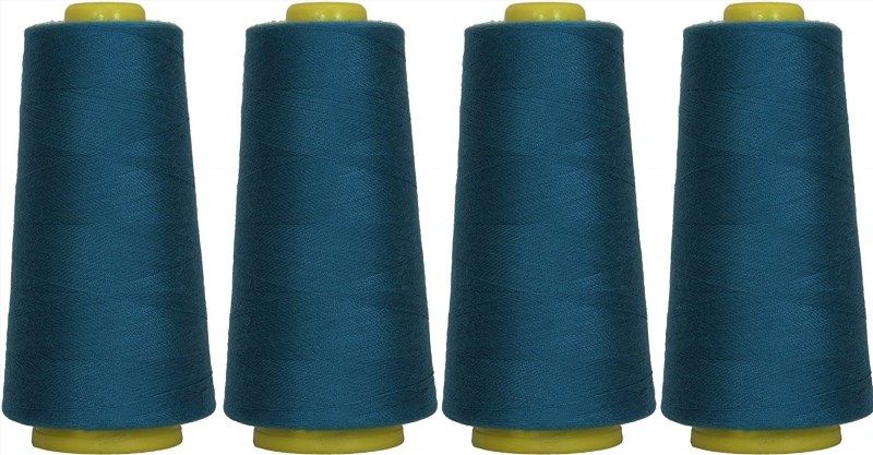  4 Large Cones (3000 Yards Each) of Polyester Threads for Sewing  Quilting Serger White Color from Threadnanny