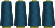 get perfect serger stitches with threadart polyester thread in dark turquoise - 4 cones bundle pack logo