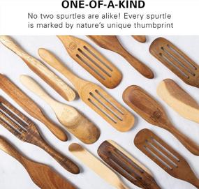 img 2 attached to Upgrade Your Cooking Game With Mad Hungry Spurtle Set - 4 Premium Acacia Wood Finish Utensils For Non-Stick Cookware