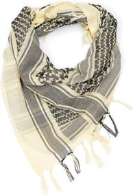 img 1 attached to Keffiyeh Military Shemagh Tactical Desert Women's Accessories in Scarves & Wraps