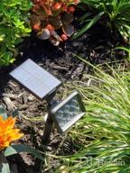 img 1 attached to Adjustable Outdoor Solar Spotlights - Waterproof 2-In-1 Solar Landscape Lights For Garden And Yard - Dusk-To-Dawn Solar Powered Wall Lights - Warm White (Pack Of 2) By URPOWER review by Anthony Mangum