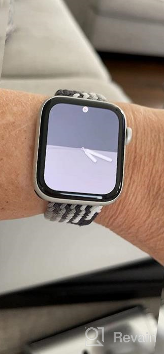 img 1 attached to 44Mm-49Mm Bandiction Stretchy Braided Solo Loop Bands Compatible With Apple Watch - Women & Men, Elastic Strap For All IWatch Series 8/7/6/5/4/3/2/1 review by Tim Morrison