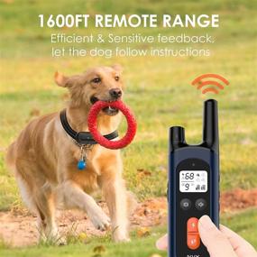 img 1 attached to 🐶 NVK Dog Training Collar - Shock, Vibration, Beeps Modes, Rechargeable - Remote Control for Small, Medium, Large Dogs - IPX7 Waterproof - Range up to 1600Ft