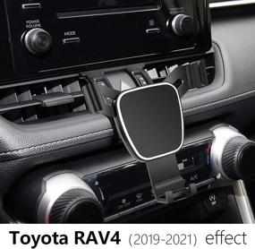 img 3 attached to 📱 Enhance Your Toyota RAV4 with LUNQIN Car Phone Holder: Stylish Auto Accessories for Navigation and Cell Phone Mount