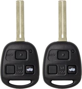 img 3 attached to 2 Pack Keyless2Go Replacement Keyless Remote Combo Flip Key Fob with Short Blade for FCC HYQ1512V Compatible Vehicles